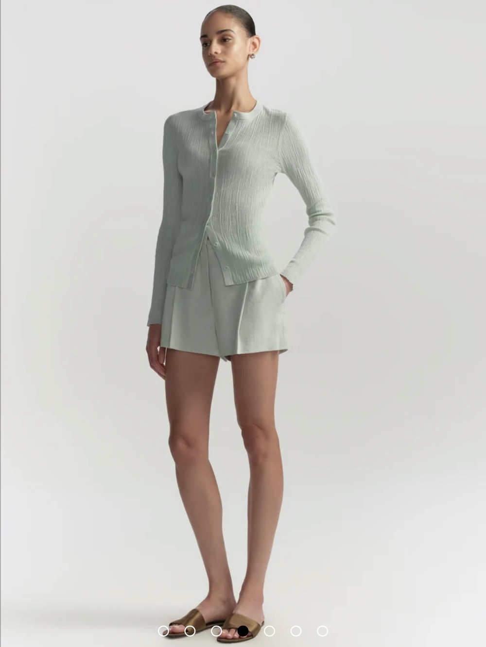 NWT ALC Winston Linen Short in Pale Mint